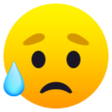 Disappointed But Relieved Face on JoyPixels