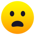 Frowning Face With Open Mouth on JoyPixels