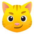 Cat Face With Wry Smile on JoyPixels