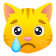 Crying Cat Face on JoyPixels