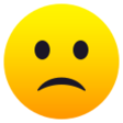 Slightly Frowning Face on JoyPixels
