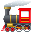 Steam Locomotive on JoyPixels