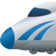 High-speed Train With Bullet Nose on JoyPixels