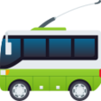 Trolleybus on JoyPixels