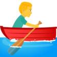 Man Rowing Boat on JoyPixels