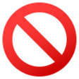 No Entry Sign on JoyPixels