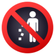 Do Not Litter Symbol on JoyPixels