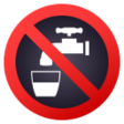 Non-potable Water Symbol on JoyPixels