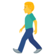 Man Walking on JoyPixels