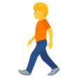 Pedestrian on JoyPixels