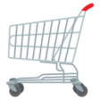 Shopping Trolley on JoyPixels
