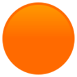 Large Orange Circle on JoyPixels