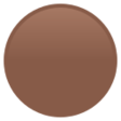 Large Brown Circle on JoyPixels