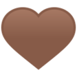Brown Heart on JoyPixels