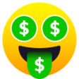 Money-mouth Face on JoyPixels