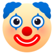 Clown Face on JoyPixels
