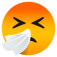Sneezing Face on JoyPixels