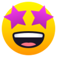 Grinning Face With Star Eyes on JoyPixels