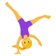 Woman Cartwheeling on JoyPixels