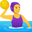 Woman Playing Water Polo on JoyPixels