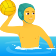 Man Playing Water Polo on JoyPixels