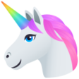 Unicorn Face on JoyPixels