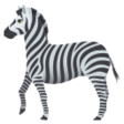Zebra Face on JoyPixels