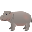 Hippopotamus on JoyPixels