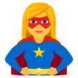 Woman Superhero on JoyPixels