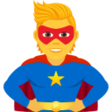 Superhero on JoyPixels