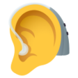 Ear With Hearing Aid on JoyPixels