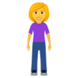 Woman Standing on JoyPixels