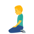 Man Kneeling on JoyPixels