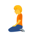 Kneeling Person on JoyPixels