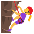 Woman Climbing on JoyPixels