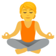Person In Lotus Position on JoyPixels