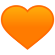 Orange Heart on JoyPixels