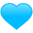 Light Blue Heart on JoyPixels