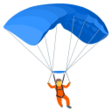 Parachute on JoyPixels
