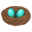 Nest With Eggs on JoyPixels