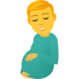 Pregnant Man on JoyPixels