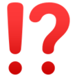 Exclamation Question Mark on JoyPixels