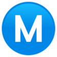 Circled Latin Capital Letter M on JoyPixels