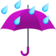 Umbrella With Rain Drops on JoyPixels