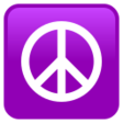 Peace Symbol on JoyPixels