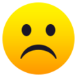 Frowning Face on JoyPixels