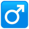 Male Sign on JoyPixels
