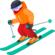 Skier on JoyPixels