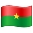 Burkina Faso Flag on Samsung One UI