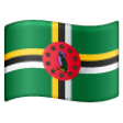 Dominica Flag on Samsung One UI